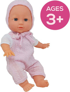12” Soft Baby Doll with Bonnet