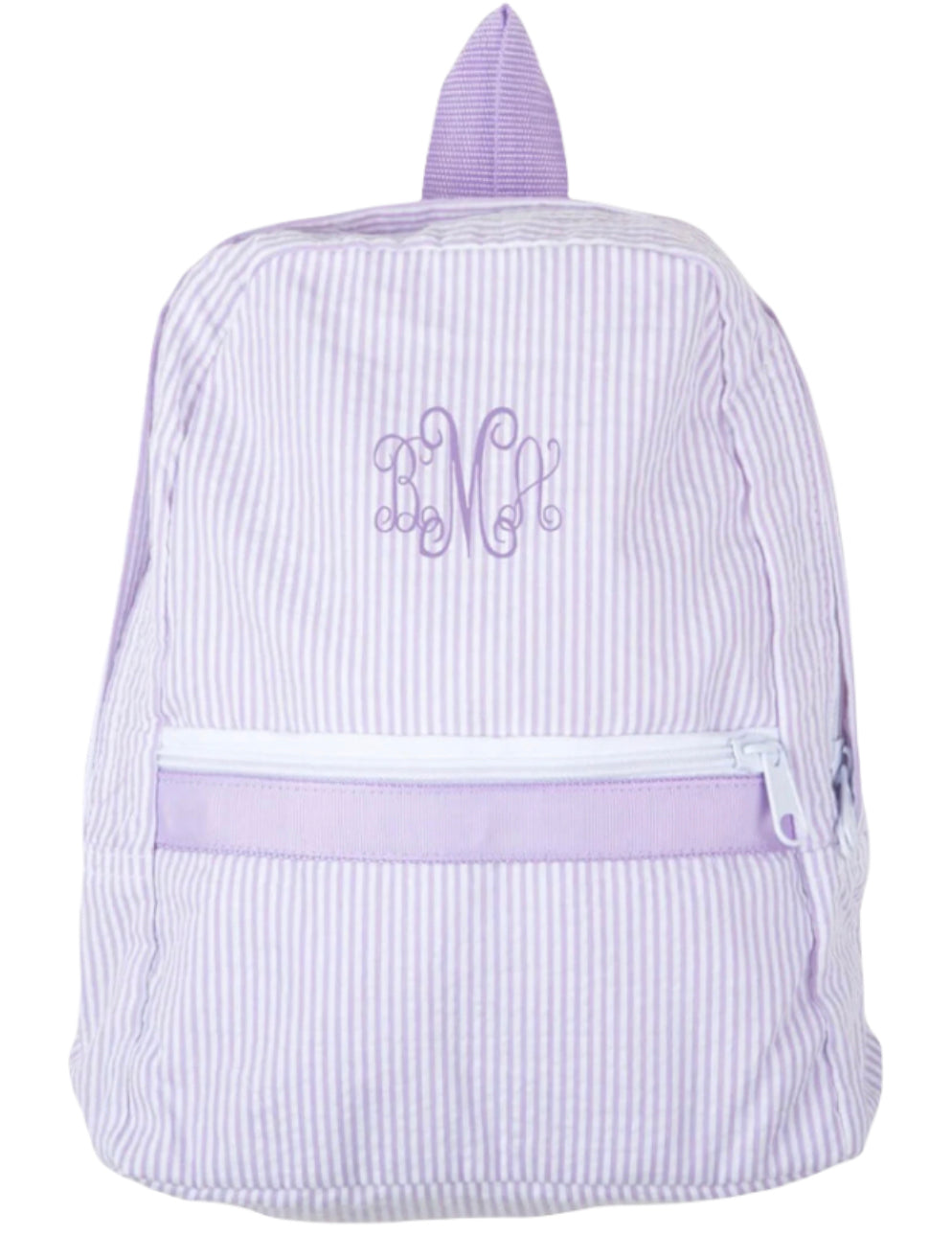 Lilac Medium Seersucker Backpack