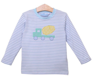 Striped Cement Truck Shirt Only by Trotter Street Kids