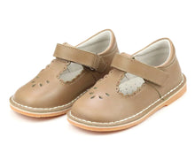 Load image into Gallery viewer, Mocha Leather T-Strap Shoes
