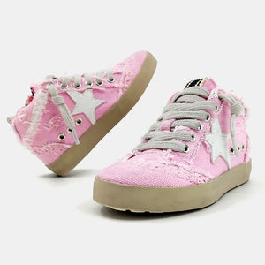 Pink Canvas Sneaker by ShuShop (Tween Sizes 13-Y5)