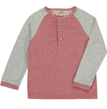 Load image into Gallery viewer, Red Raglan Shirt by Me &amp; Henry
