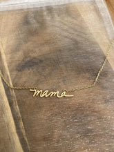 Load image into Gallery viewer, mama necklace - script
