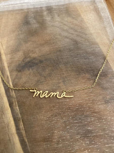 mama necklace - script