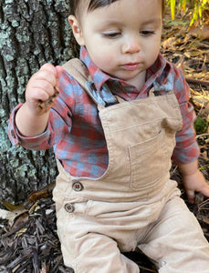 Tan Cord Overalls by Me & Henry