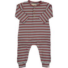 Load image into Gallery viewer, Maroon Striped Romper by Me &amp; Henry
