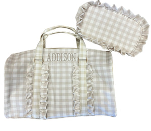 Tan Gingham Collection