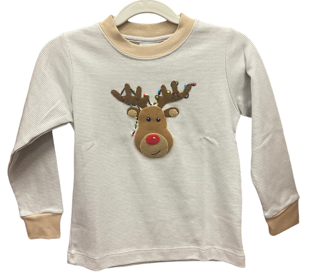 Reindeer Lights LS Shirt by Squiggles