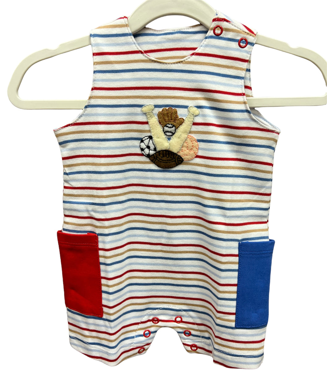 Sports Pocket Romper by Squiggles