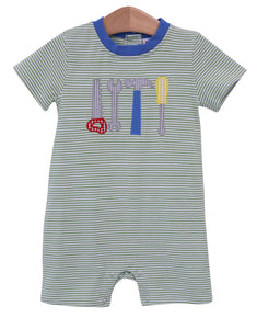 Striped Tools Romper by Jellybean