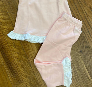 Pink and White Ruffle Set by Squiggles